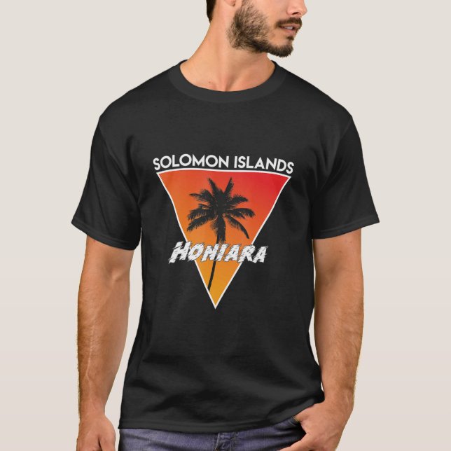 Salomonöarna med Sunny Färg T Shirt (Framsida)