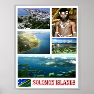 Salomonöarna - Mosaic - Poster