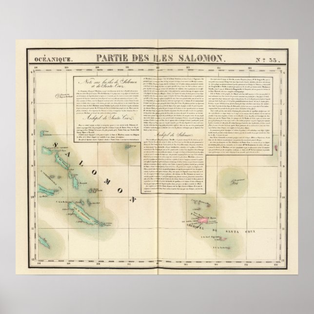 Salomonöarna Oceanien nr 33 Poster (Framsidan)