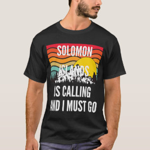 Salomonöarna ringer och jag måste åka, Vågigt Sol T Shirt