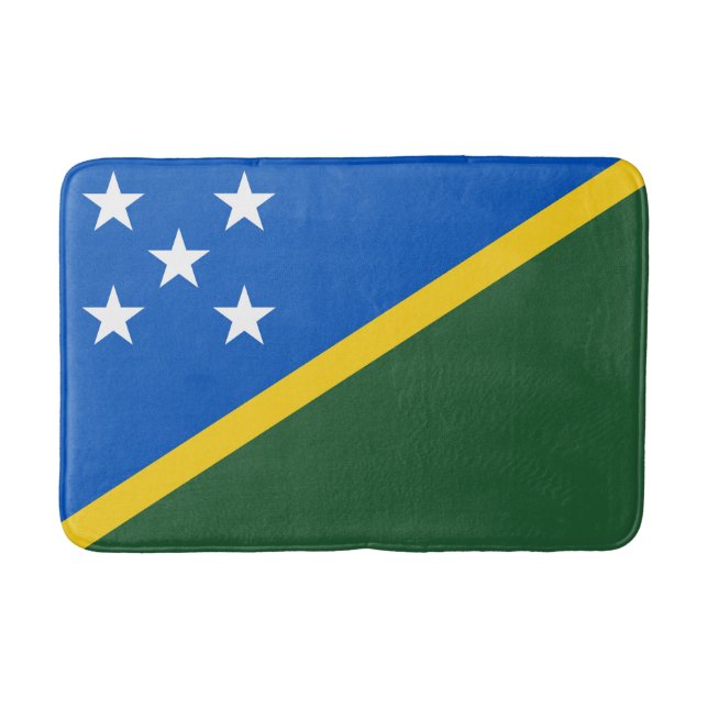 Salomonöarnas flagga badrumsmatta (Framsidan)