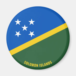 Salomonöarnas Flagga Charming Patriotic Magnet