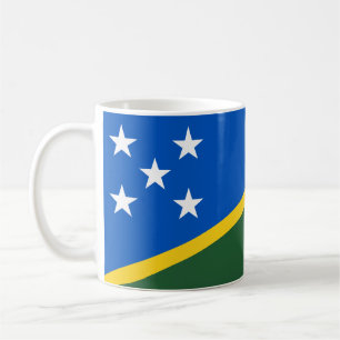 Salomonöarnas flagga kaffemugg
