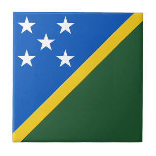 Salomonöarnas flagga kakelplatta