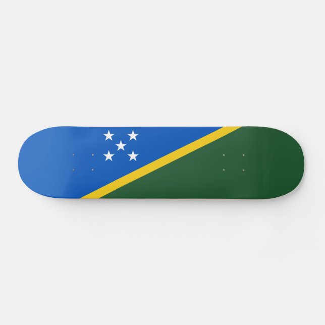 Salomonöarnas flagga mini skateboard bräda 18,5 cm (Horz)