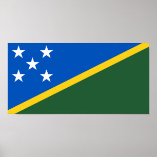 Salomonöarnas flagga poster