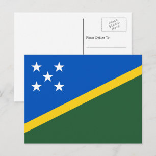 Salomonöarnas Flagga, Salomonöarnas Flagga Vykort