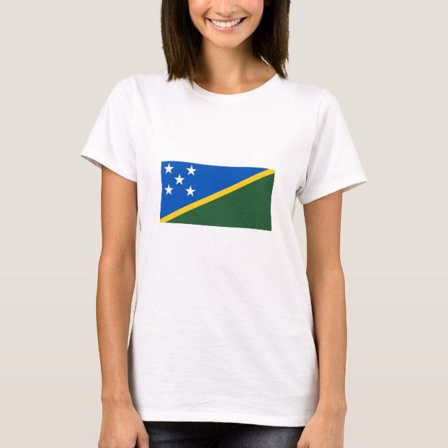 Salomonöarnas flagga t shirt (Framsida)