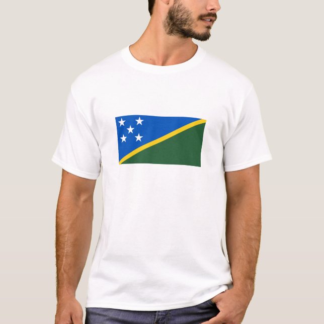 Salomonöarnas flagga t shirt (Framsida)