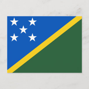 Salomonöarnas flagga vykort