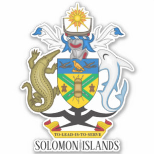 Salomonöarnas Jacka i Arm Patriotic Klistermärken