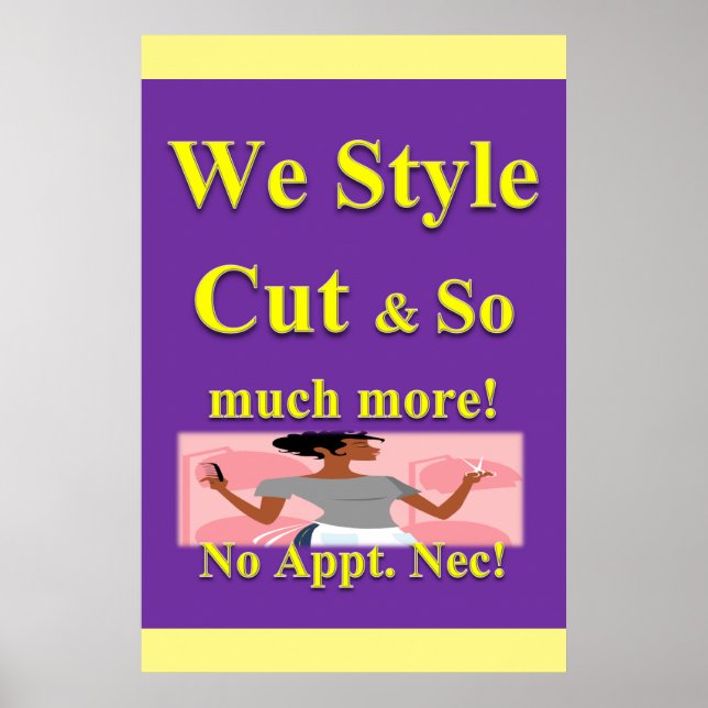 Salon Barbershop Poster (Framsidan)