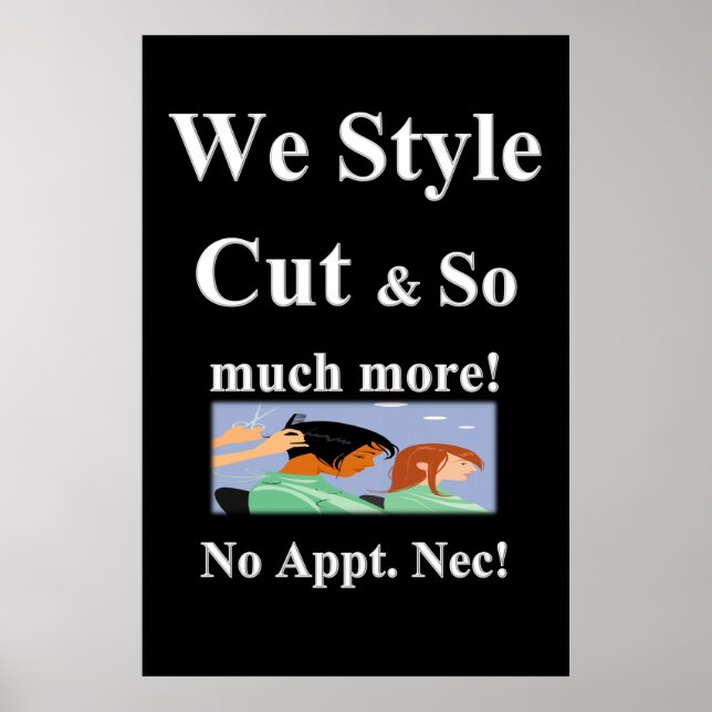 Salon Barbershop Poster (Framsidan)