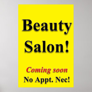 Salon Barbershop Poster att Beauty Salon kommer sn
