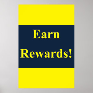 Salon Barbershop Poster Earn Rewards