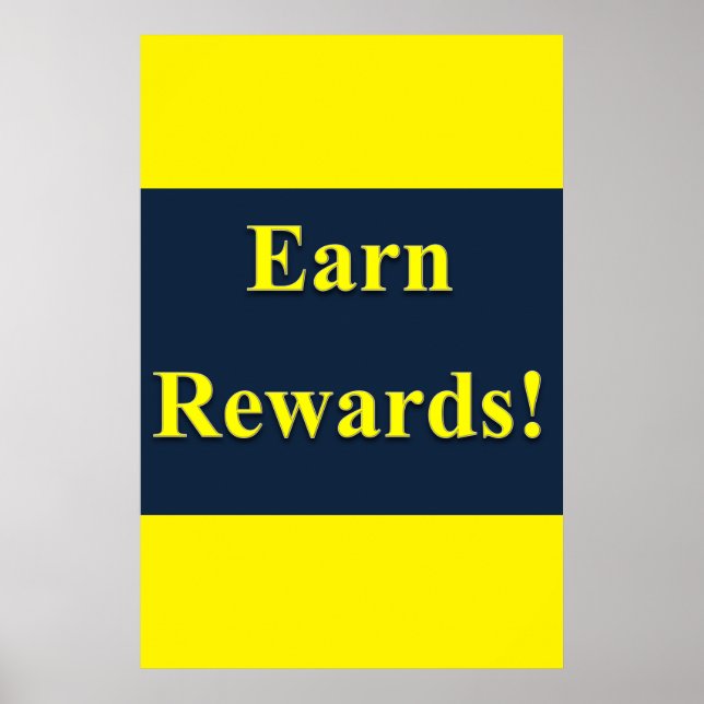 Salon Barbershop Poster Earn Rewards (Framsidan)