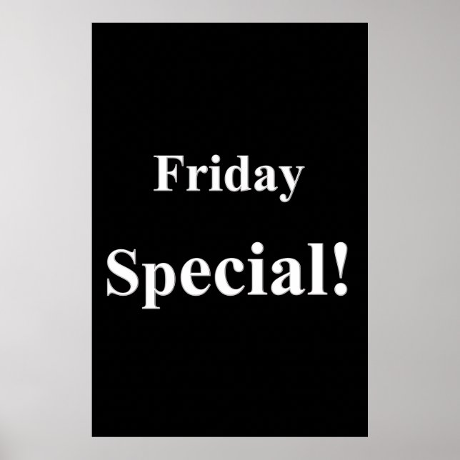 Salon Barbershop Poster Fredag Speciell (Framsidan)