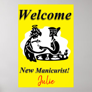 Salon Barbershop Poster ny manikurist