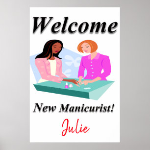 Salon Barbershop Poster ny manikurist