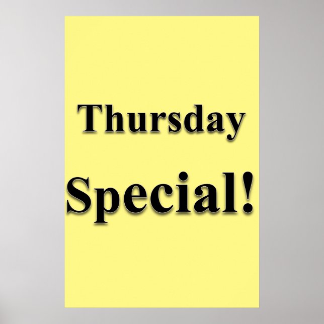 Salon Barbershop Poster torsdag Speciell (Framsidan)