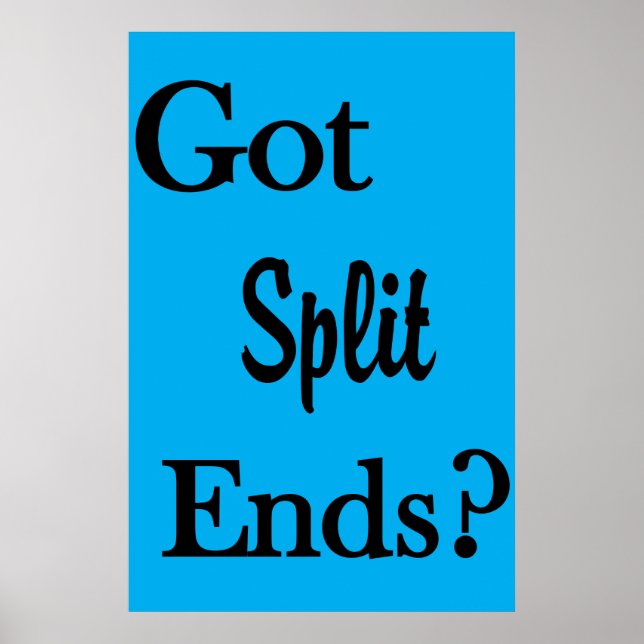 Salon Barbershop Posters Got Split Ends? (Framsidan)