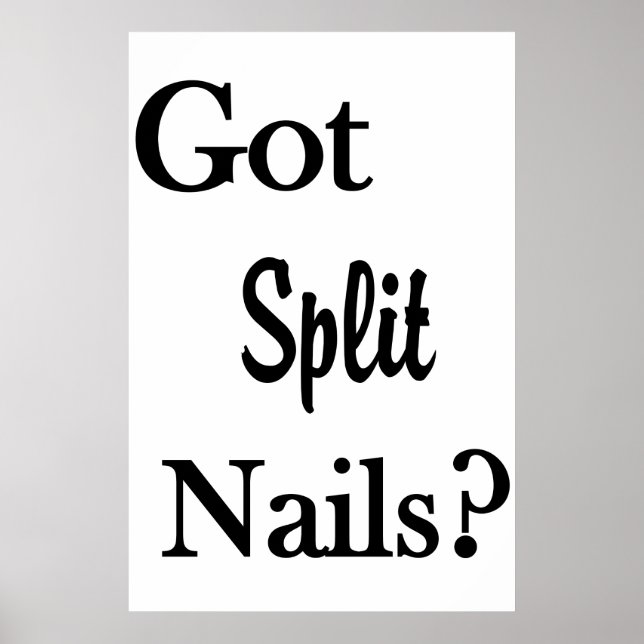 Salon Barbershop Posters Got Split Nails? (Framsidan)