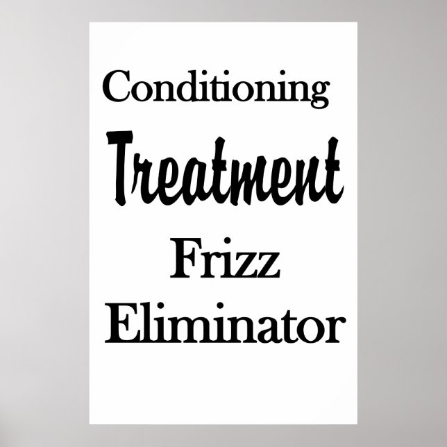 Salon Barbershop Posters Hair Conditioning Frizz (Framsidan)