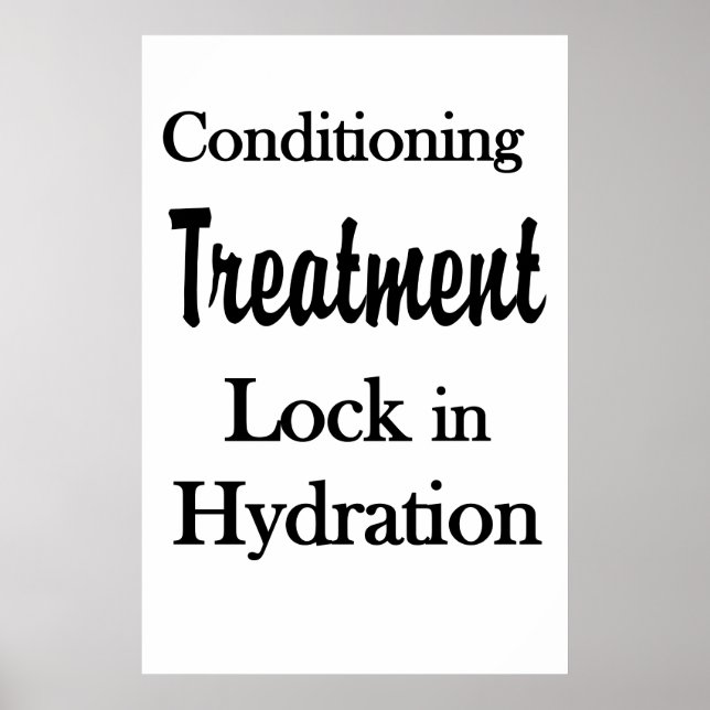 Salon Barbershop Posters Hair Conditioning Hydrate (Framsidan)