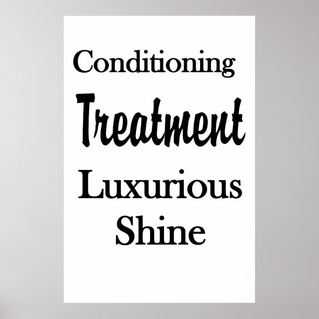 Salon Barbershop Posters Hair Conditioning Shine (Framsidan)