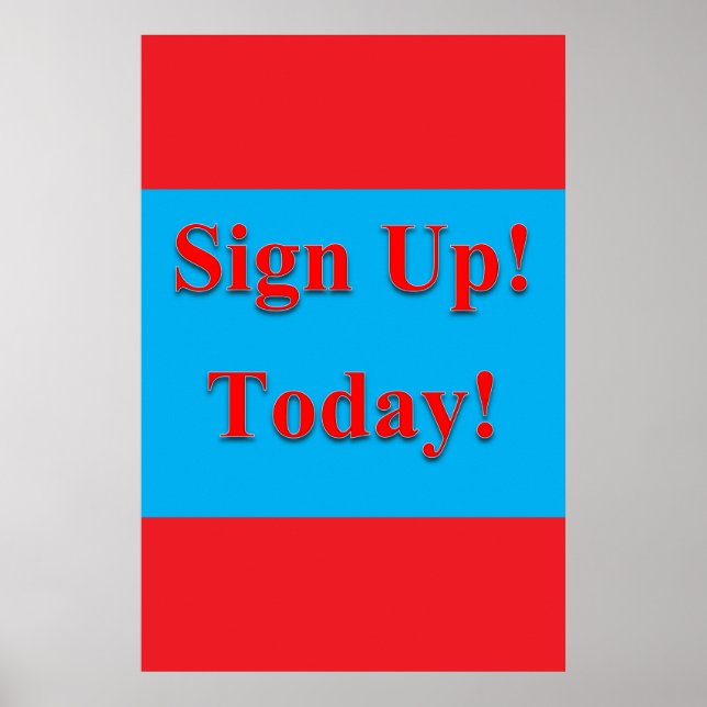 Salon Barbershop Posters Sign Up Today (Framsidan)