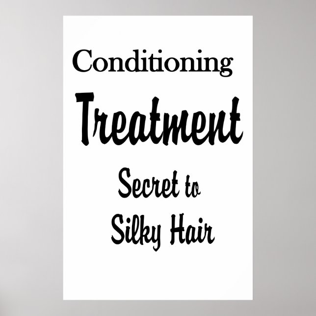 Salon Barbershop Posters Silky Hair Conditioning  (Framsidan)