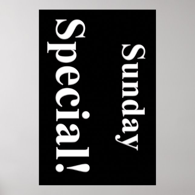 Salon Barbershop Posters Sunday Special (Framsidan)