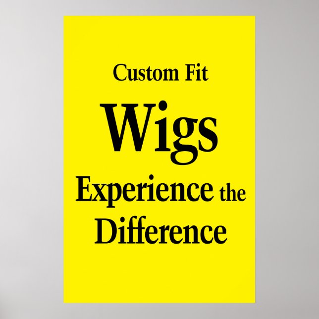 Salon Barbershop Posters Wigs Custom Fit  (Framsidan)