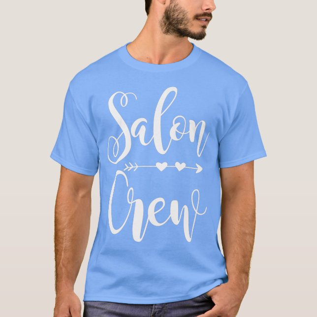 Salon-besättningens rostilist cosmetology nagel t shirt (Framsida)