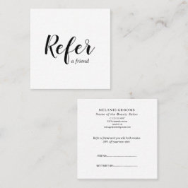Salon Business Promotional Rabattkort