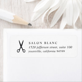 Salon Business Promotional Returadress Etikett