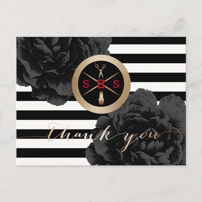 Salon Byggnad Solution Business Tack Vykort (Framsida)