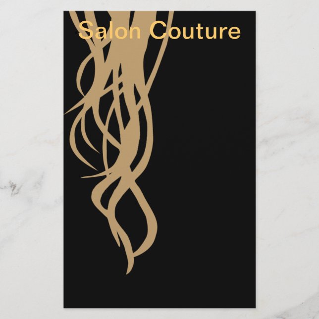 Salon Couture Flyer i Black (Framsidan)