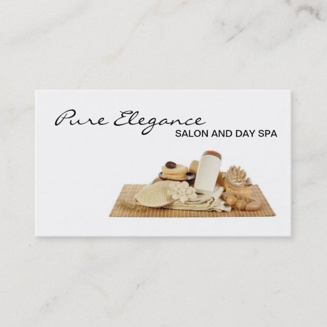 Salon Day Spa Massage Therapist Supp Affärskort Visitkort (Framsida)