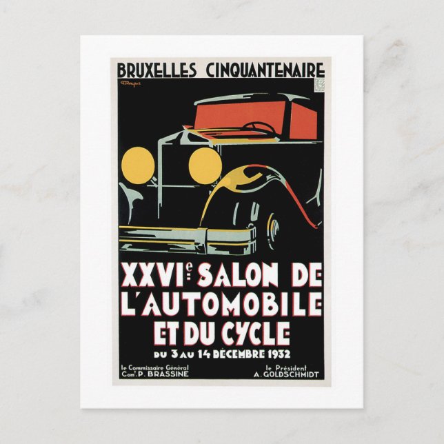 Salon de Automobile Vykort (Framsida)