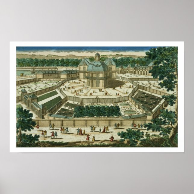 Salon de la Menagerie - vy och perspektiv Poster (Framsidan)