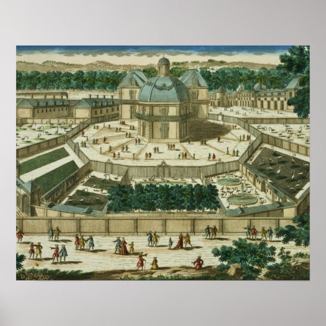 Salon de la Menagerie - vy och perspektiv Poster (Framsidan)