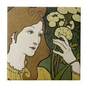 Salon des Cent ~ Exposition de E. Grasset Kakelplatta