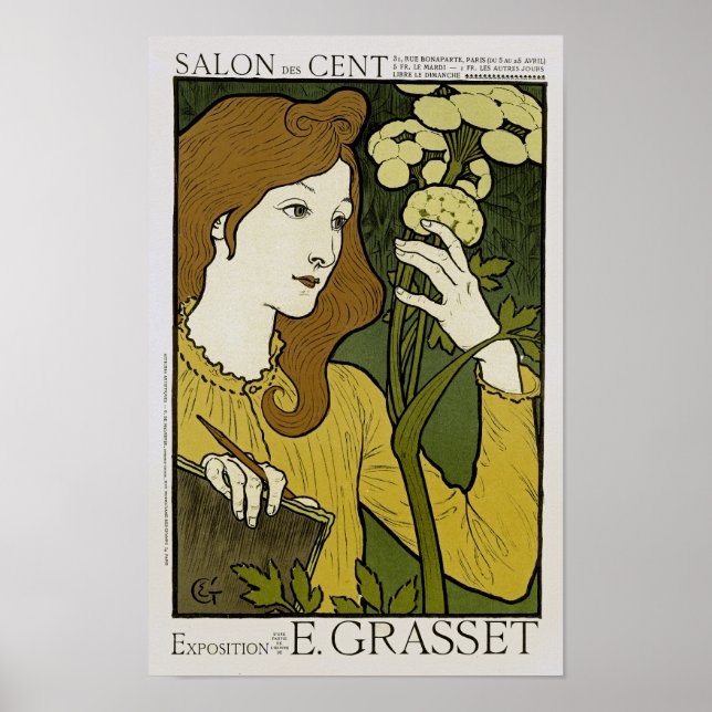 Salon des Cent ~ Exposition de E. Grasset Poster (Framsidan)