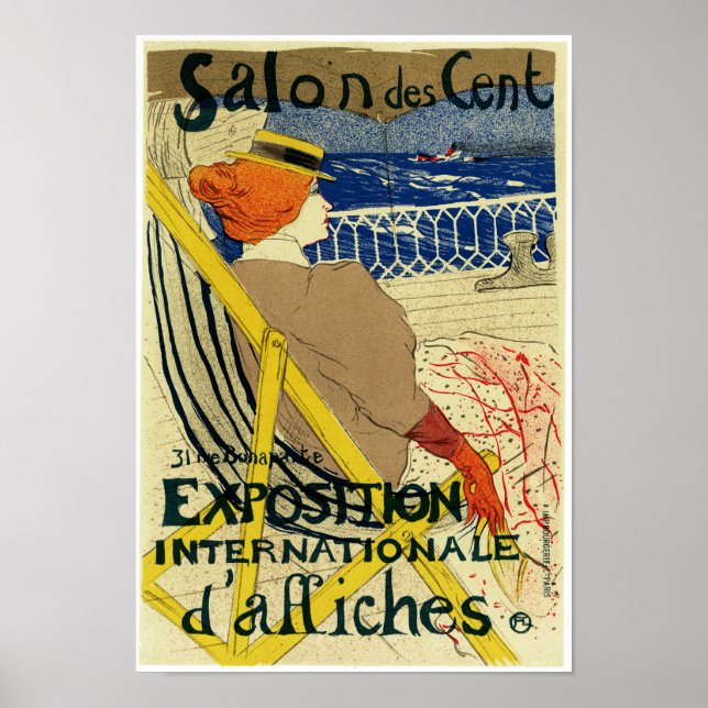 Salon des Cent ~ Exposition Internationale Poster (Framsidan)