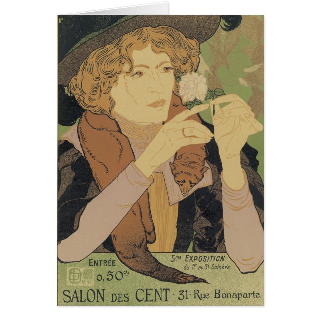 Salon des Cent Hälsningskort (Framsidan)