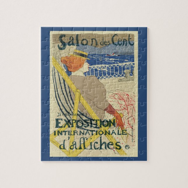 Salon des Cents av Toulouse Lautrec, Art nouveau Pussel (Vertikal)