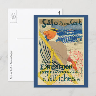 Salon des Cents av Toulouse Lautrec, Art Nouveau Vykort