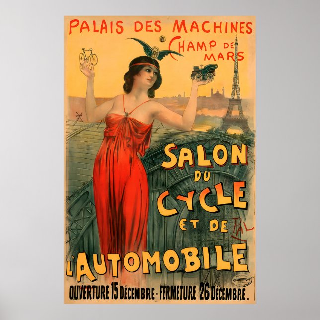 Salon Du Cycle cykelaffisch Poster (Framsidan)