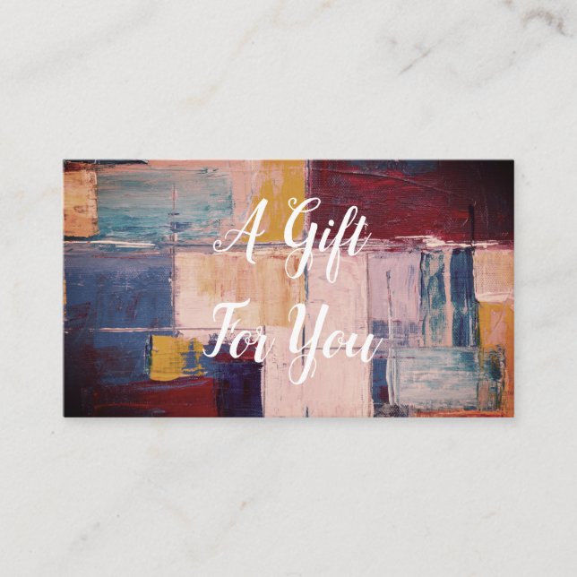 Salon eller Business Gift Voucher Rabattkort (Framsida)